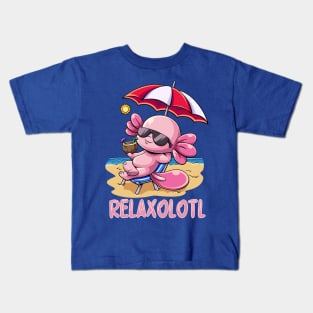 Summer Axolotl Kids T-Shirt